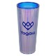 Pyramid Recycled Iridescent Silicone Straw Tumbler, 22oz.