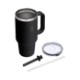 Hydro Flask® Double-Wall Travel Tumbler w/ Clear Lid & Straw, 32oz.