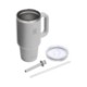 Hydro Flask® Double-Wall Travel Tumbler w/ Clear Lid & Straw, 32oz.