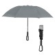 Telescopic Inversion Umbrella w/ Carabiner Handle & 100% rPET Canopy, 46" Arc