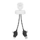 Light Up rABS Multi-Cable Charging Guy