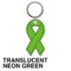 Awareness Ribbon Soft Vinyl Key Tag