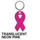 Awareness Ribbon Soft Vinyl Key Tag