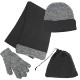 Cold Weather Scarf, Gloves & Beanie Set