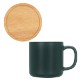 Dalton Ceramic Mug w/ Bamboo Lid/Coaster, 12oz.