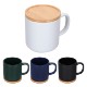 Dalton Ceramic Mug w/ Bamboo Lid/Coaster, 12oz.
