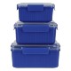 Kiosk 3-Piece Food Container Set w/ Vented Lids