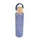 Ribbed Borosilicate Glass Bottle w/ Bamboo Lid, 20oz.