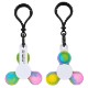 Push Pop Fidget Spinner Keyring