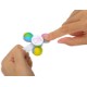 Push Pop Fidget Spinner Keyring