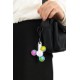 Push Pop Fidget Spinner Keyring
