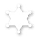 Junior 6 Point Sheriff Star Chipboard Badge, Pin Back