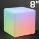 Color Changing Deco LED Light Cube, 8"
