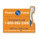 Toothbrush Shape Rectangular Vinyl Magnet