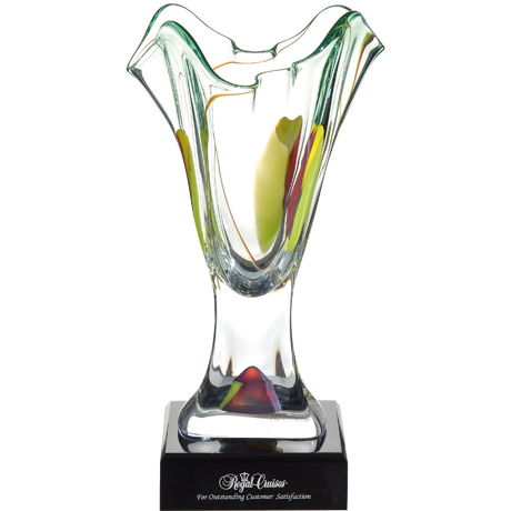 Product Photo 1 Oceanic Art Glass Vase Award, 16-1/2"