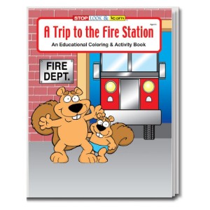 A Trip to the Fire Station Coloring Book, Stock - CLB831