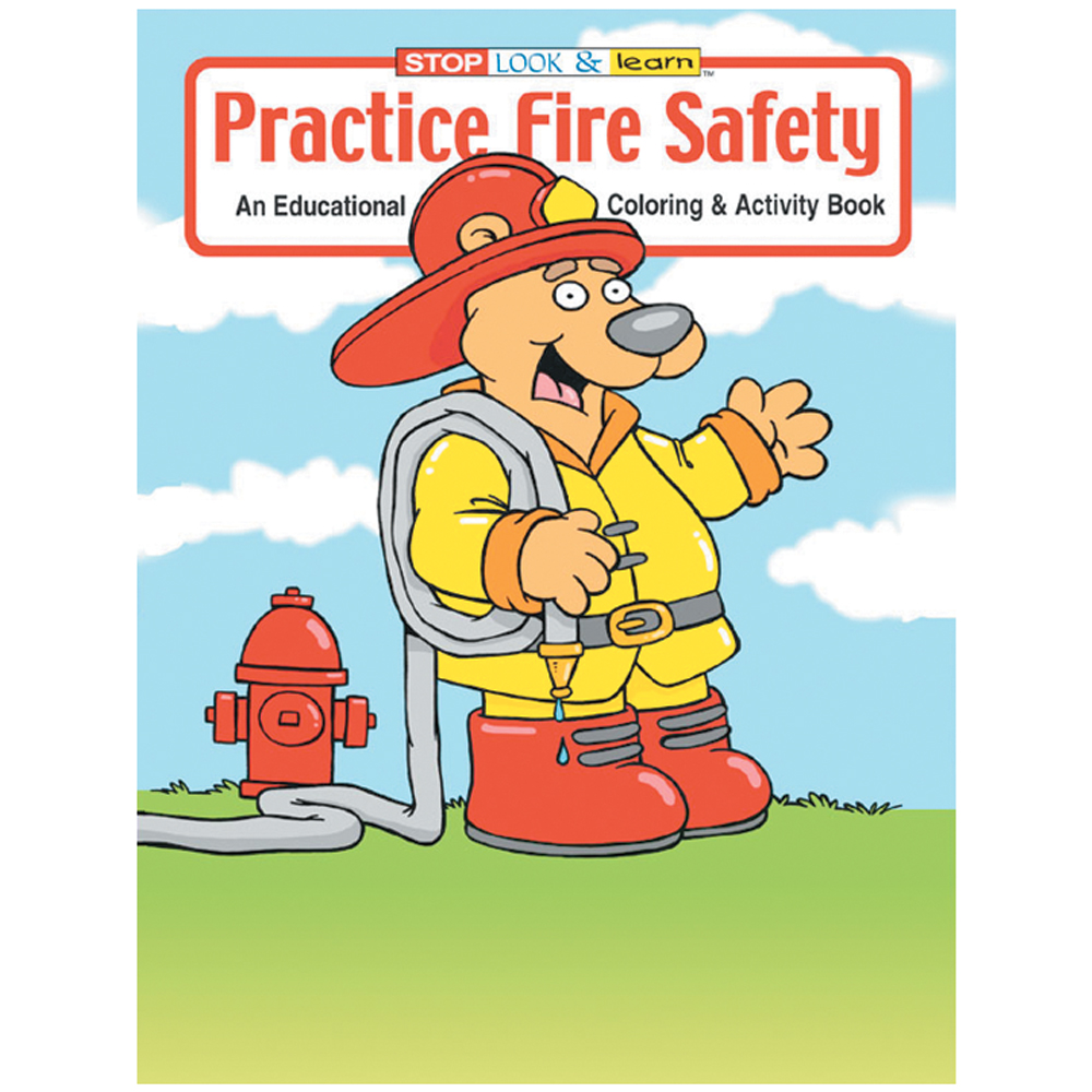Product Photo 1 Practice Fire Safety Coloring Book, Stock