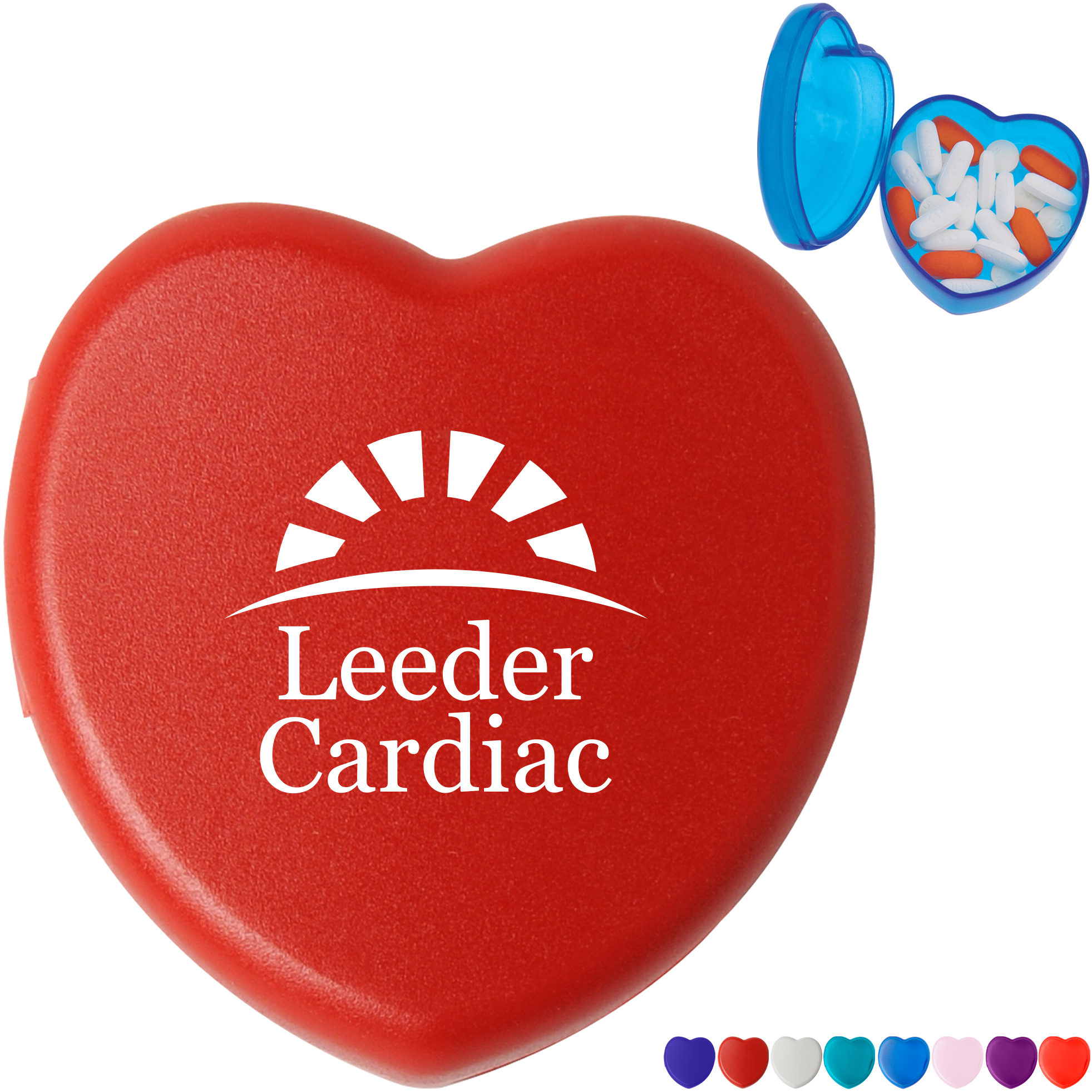 Product Photo 1 Heart Pocket Pill Box, Single Compartment