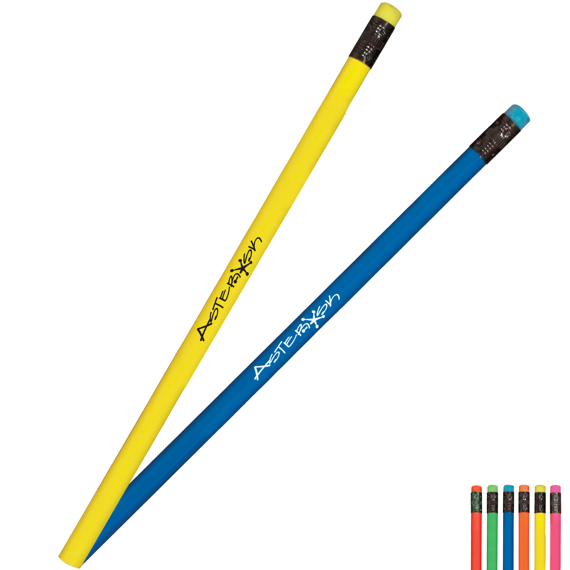 Product Photo 1 Fluorescent Neon Pencil with Matching Eraser