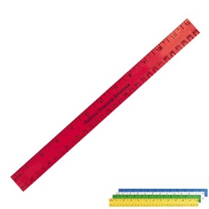 Enamel Wood Ruler with Both Scales, 12" - AK2845