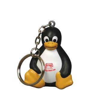 Sitting Penguin Stress Reliever Key Chain - AR1540