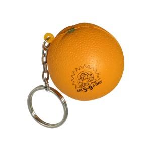 Orange Stress Reliever Key Chain - AR1595