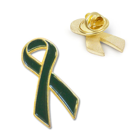 Product Photo 1 Green Ribbon Lapel Pin - CLOSEOUT!