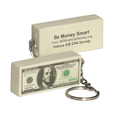 Product Photo 1 One-Hundred Dollar Bill Stress Reliever Key Chain
