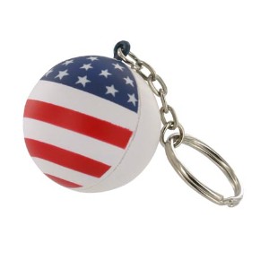 Patriotic Stress Ball Key Chain - AR1685