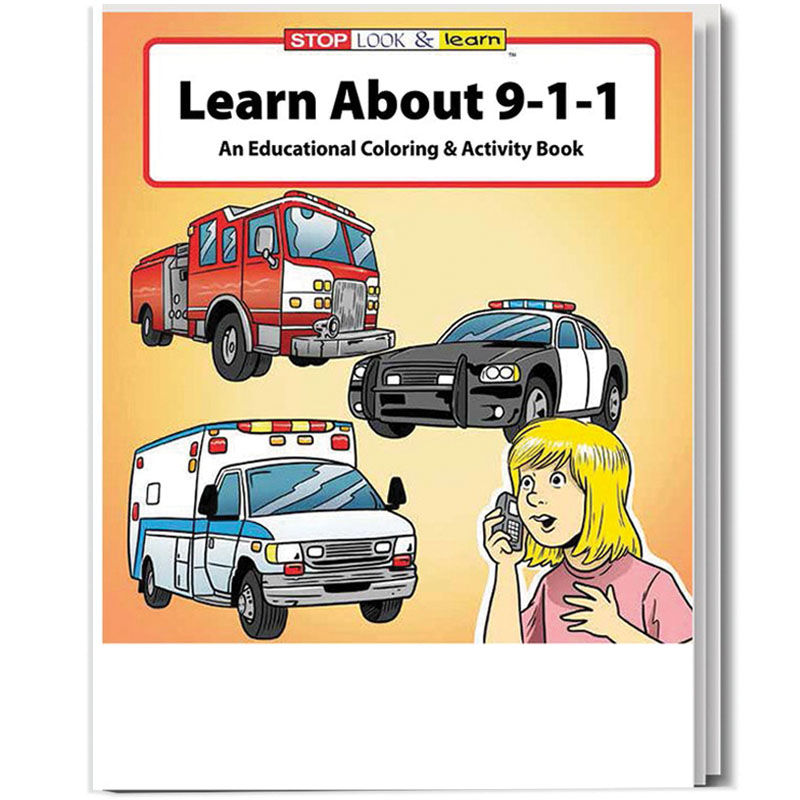 Product Photo 1 Learn About 911 Coloring & Activity Book, Stock