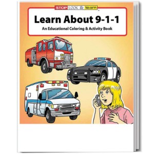 Learn About 911 Coloring & Activity Book, Stock - CLB705