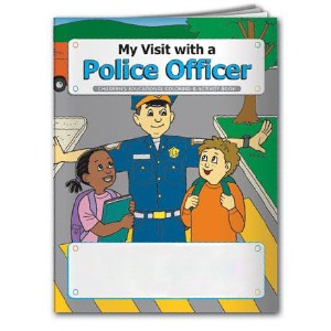 My Visit with a Police Officer Coloring & Activity Book, Stock - CLB720