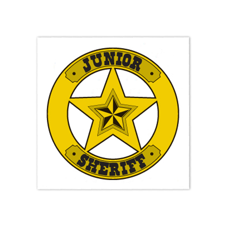 Product Photo 1 Junior Sheriff Temporary Tattoo, Stock
