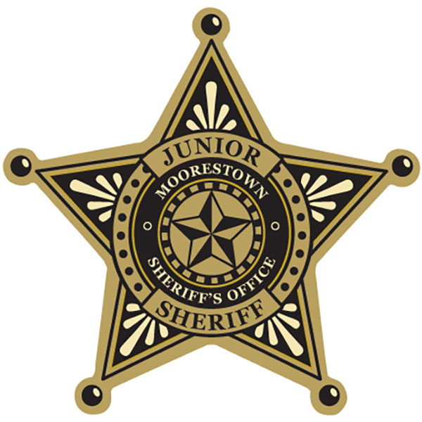 Product Photo 1 Junior Sheriff 5 Point Foil Sticker Badge, Custom