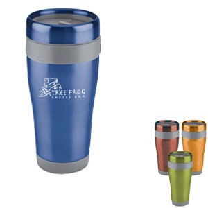 Stainless Solid Color Tumbler with Gray Liner, 16oz. - SD1024