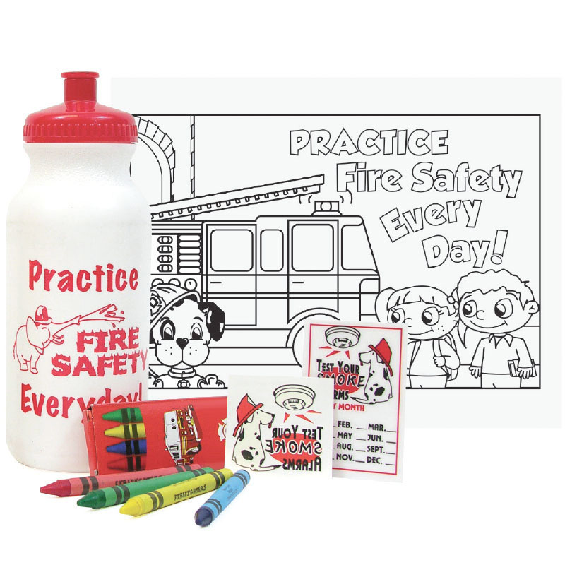 Product Photo 1 Fire Prevention 20oz. Sport Bottle Kit, Stock