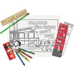 Fire Safety Fun Coloring Kit, Stock - COL900