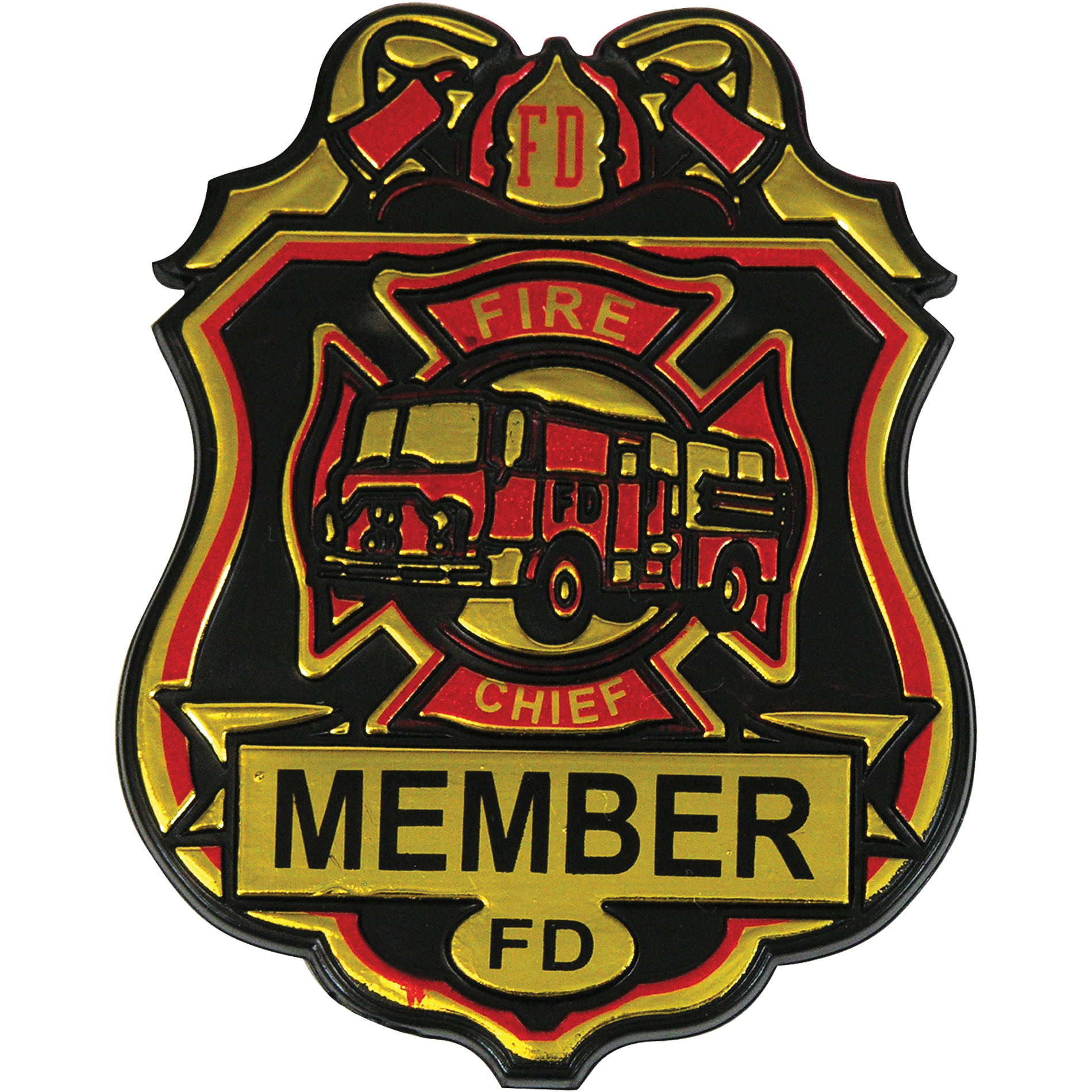 Product Photo 1 Large Kids Junior Fire Chief Badge, Stock