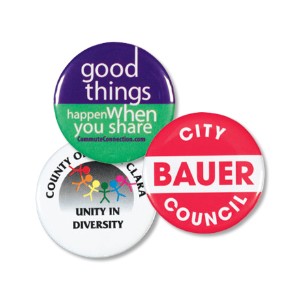 Round Safety Pin Back Button, 1-1/2" Custom - LL1005