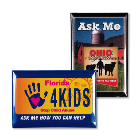 Product Photo 1 Rectangle Button-Square Corners, 2" x 3"