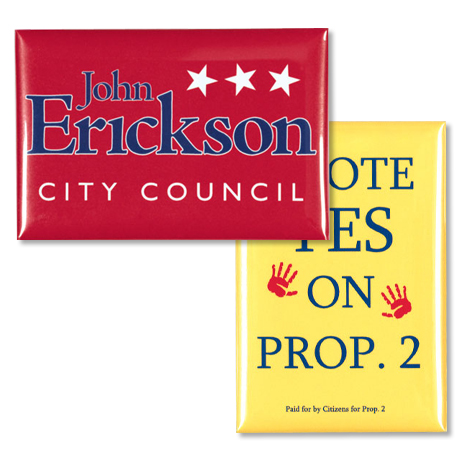 Product Photo 1 Rectangle Button-Square Corners, 2-1/2" x 3-1/2"