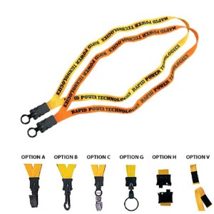 Snap Buckle Cotton Lanyard, 1/2" Wide - BDH195