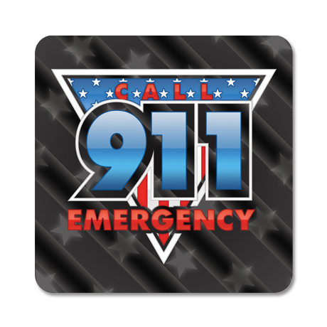 Product Photo 1 Call 911 Emergency Sticker Roll, Stock