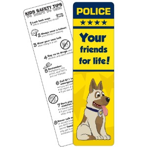 Police, Your Friends For Life Bookmark, Stock - BK1020