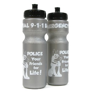 Police Bike Bottle 28oz., Stock - BBT130