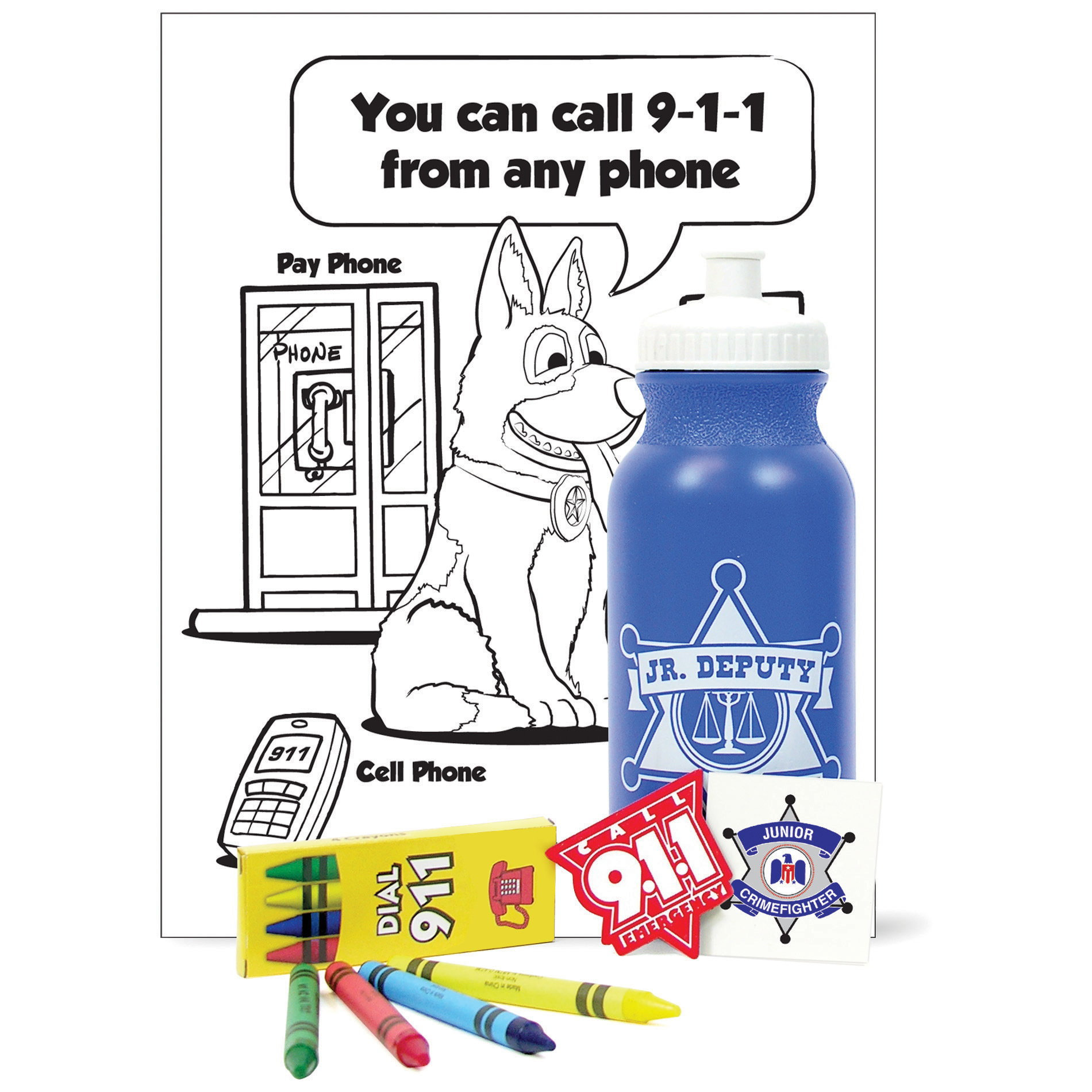 Product Photo 1 Safety 20oz. Sport Bottle Kit, Stock