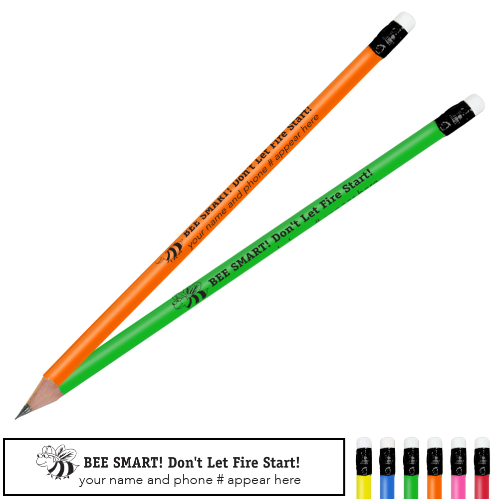 Product Photo 1 Bee Smart Don't Let Fire Start Neon Pencil