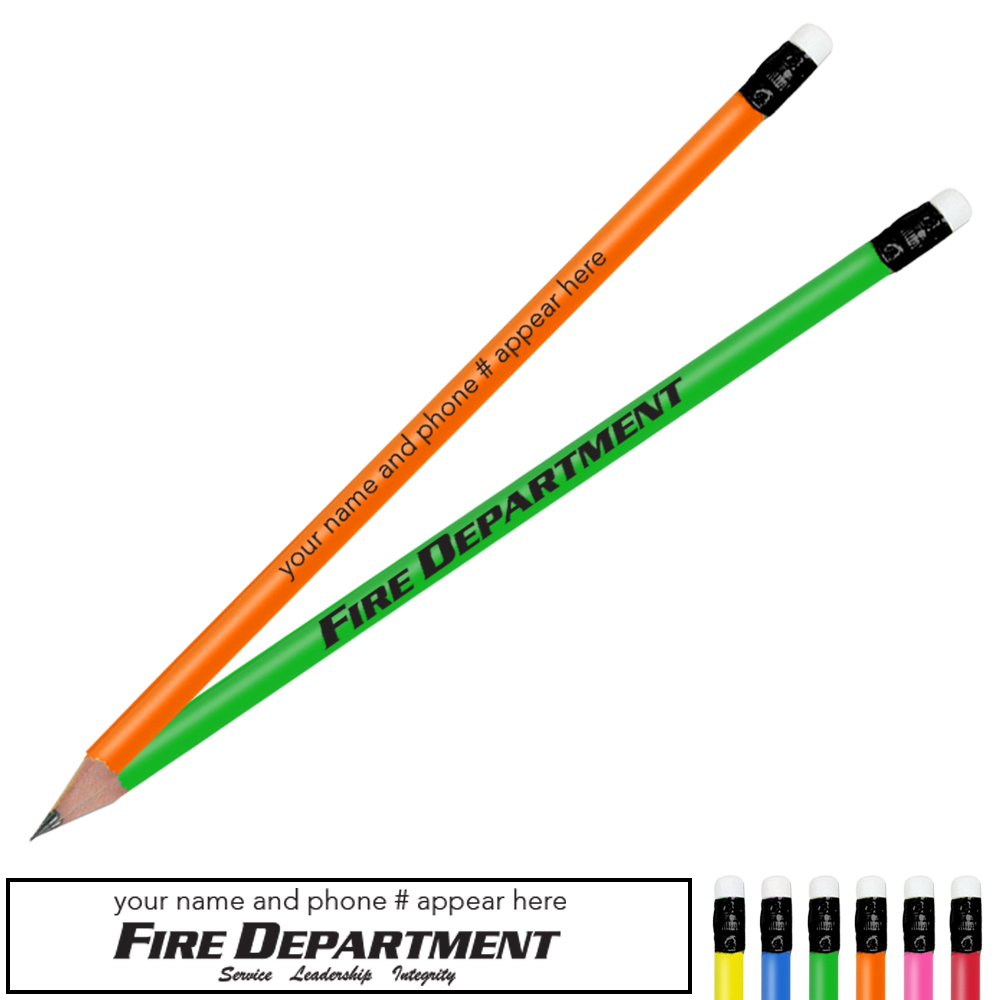 Product Photo 1 Fire Department Neon Pencil