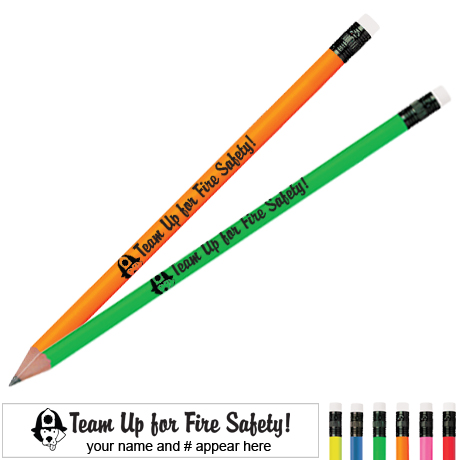 Product Photo 1 Team Up For Fire Safety Neon Pencil