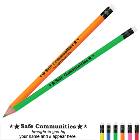 Product Photo 1 Safe Communities Neon Pencil